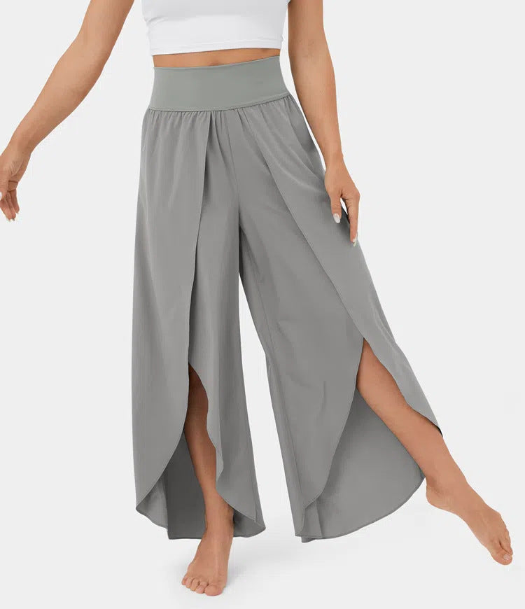 Freya Chandler | High-Waist Split Wide Leg Trousers For Women