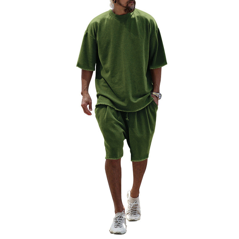 Saverio Windham | Oversized T-Shirt & Shorts Set For Men