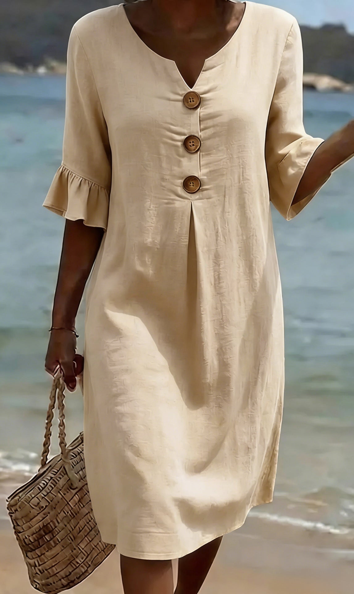 Beatrice Holloway | Relaxed Cotton Mini Dress For Women