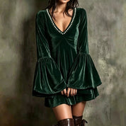 Mia Sterling | Velvet Christmas Party Dress For Women