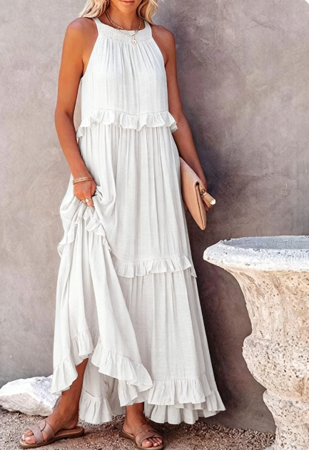 Amelia Turner | Tiered Ruffle Maxi Dress For Women