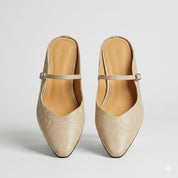 Orella Bellini | Genuine Leather Mule Slides For Women
