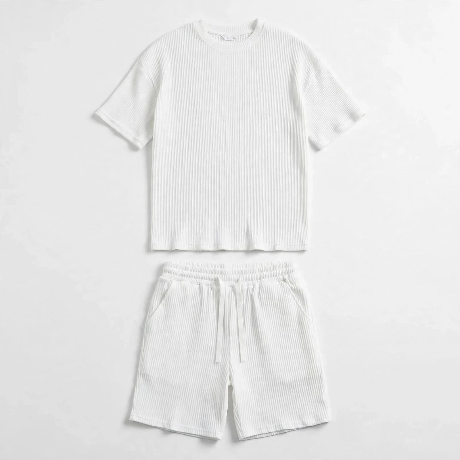 Callan Winters | Ribbed Two-Piece Lounge Set For Men