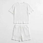Callan Winters | Ribbed Two-Piece Lounge Set For Men