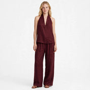 Bridie Ashcroft | Linen Tank Top and Wide-Leg Pants Set For Women