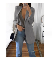 Letizia Wickwood | Open Front Longline Blazer For Women