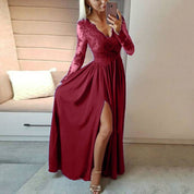 Amelia Clarke | Elegant Lace Maxi Dress For Women