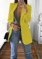 Letizia Wickwood | Open Front Longline Blazer For Women