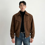 Marco Bellini | Suede Luxe Zip Jacket For Men