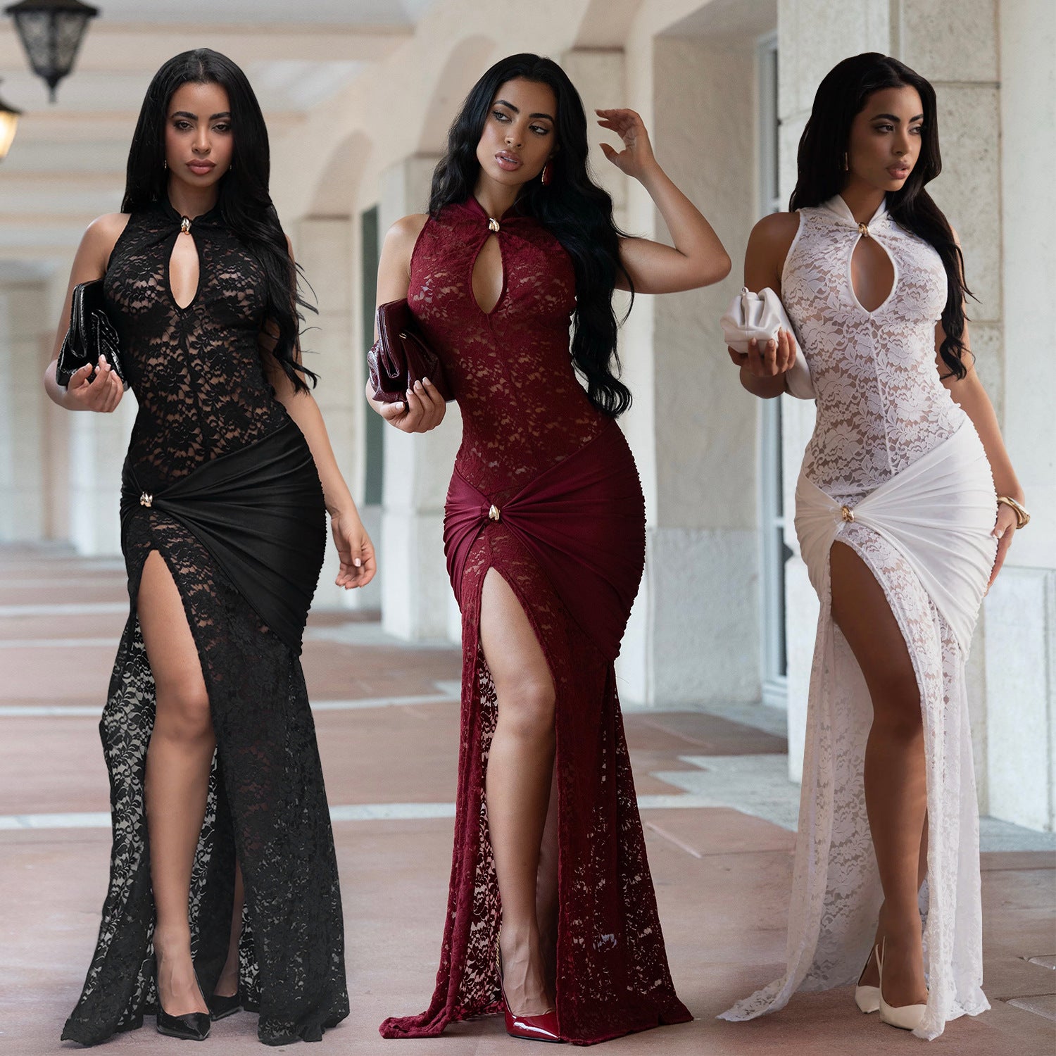 Holly Sullivan | Lace Formal Maxi Dress For Women