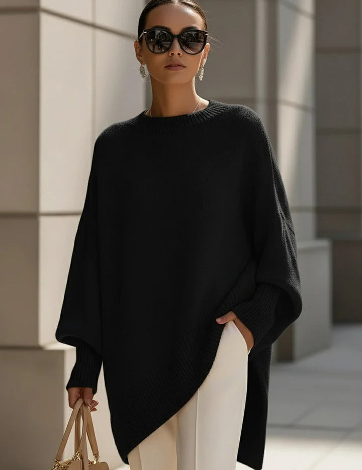 Emma Wilson | Oversized Knit Batwing Pullover Sweater For Women
