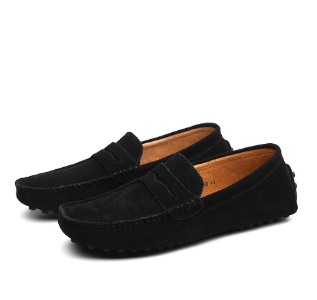 Leandro Walley | Suede Penny Driving Loafers For Men