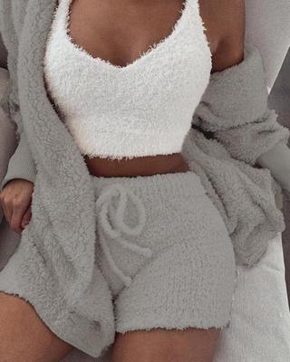 Zita Brayham | Fluffy 3-Piece Lounge Set For Women