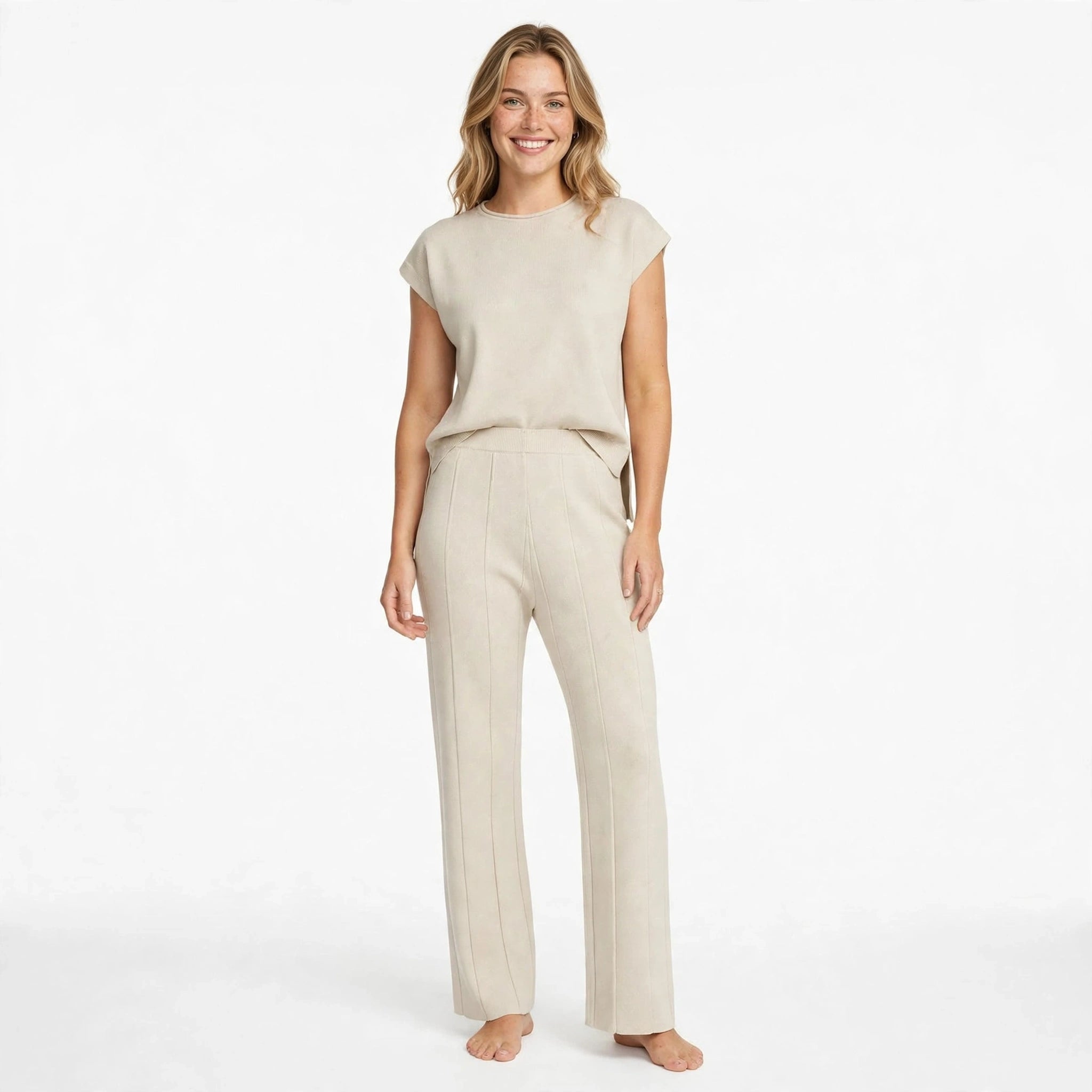 Naomi Ashcroft | Ribbed Two Piece Set For Women