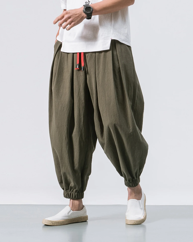 Miles Hawthorne | Loose Fit Cropped Pants For Men