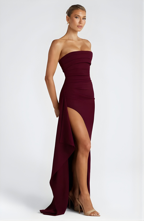 Valentina Rousseau | Strapless Evening Maxi Dress For Women