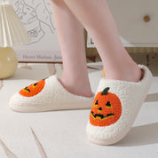 Midnight Bat | Pumpkin Halloween Slippers For Unisex