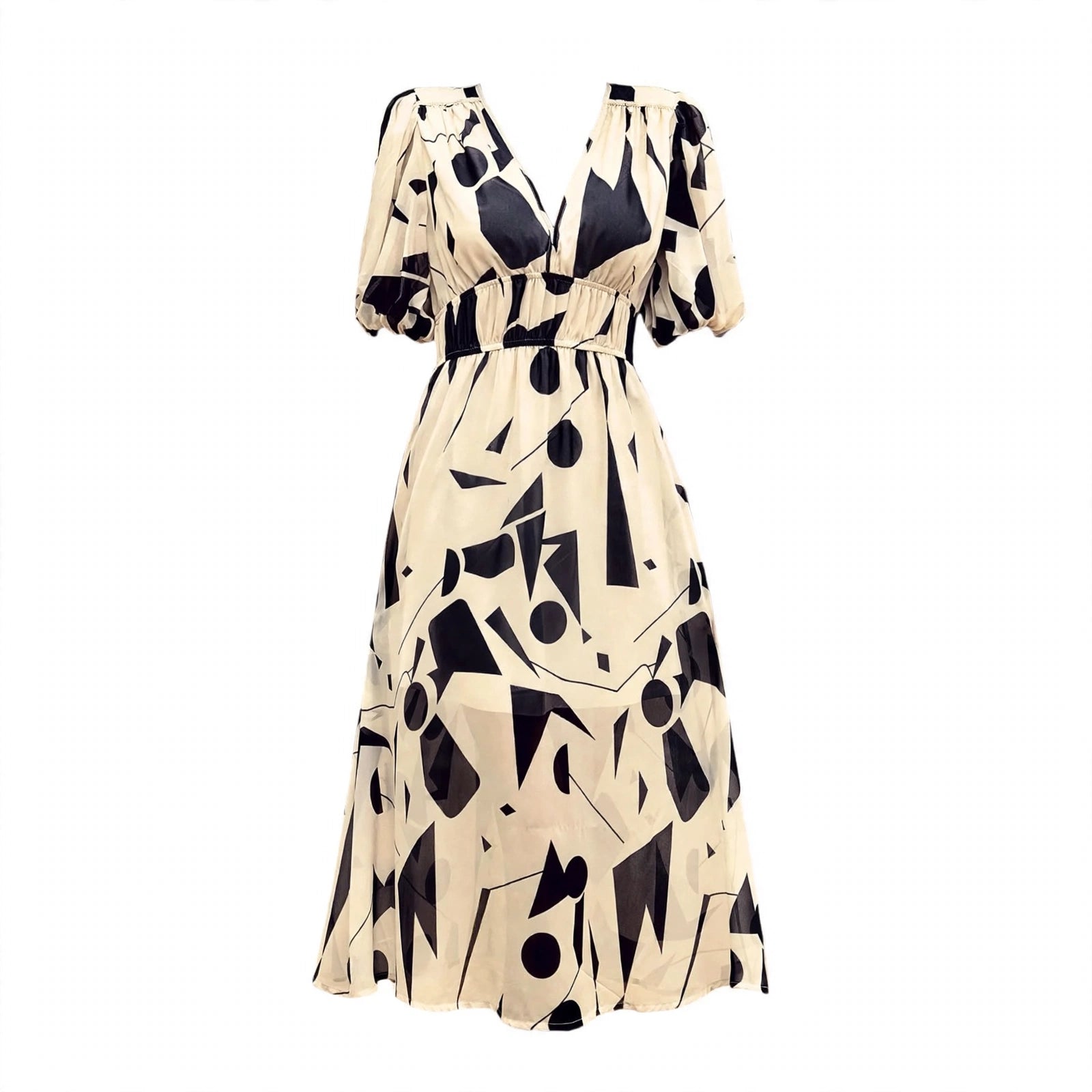 Talia Sutcliffe | Abstract Print Summer Dress For Women