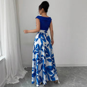 Eloise Harrington | Printed V-Neck Maxi Dress For Women
