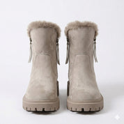 Elena Moretti | Fur Trim Winter Boots For Women
