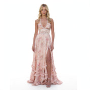 Olivia Redmond | Floral Halter Maxi Dress For Women