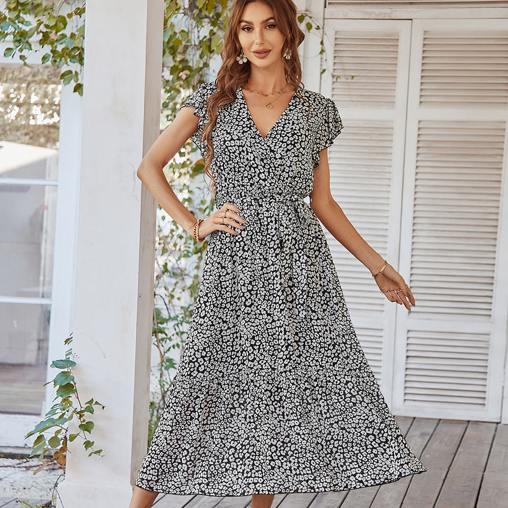 Charlotte Mitchell | Floral Wrap Summer Dress For Women