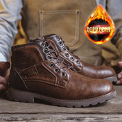Hugh Kingsley | Retro Leather Boots For Men