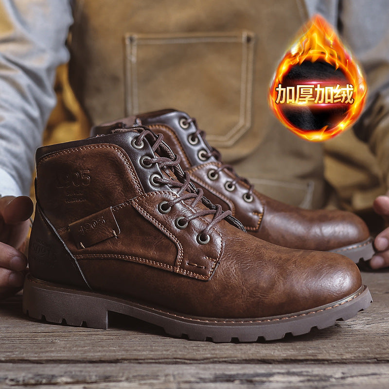 Hugh Kingsley | Retro Leather Boots For Men