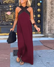 Ruby Stewart | Cross Halter Maxi Dress For Women