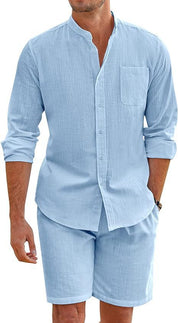 Samuel Kingsley | Relaxed-Fit Two-Piece Shirt & Shorts Set For Men
