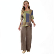 Piper Fenwick | Patchwork Colour Block Two-Piece Set For Women