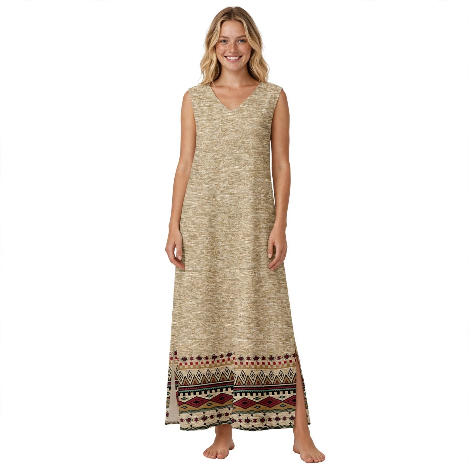 Maeve Sutherland | Vintage Print Maxi Dress For Women