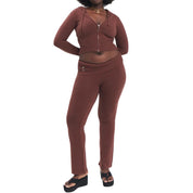 Sienna Moreau | Ribbed Lounge Set With Luxe Sculpted Fit Detail