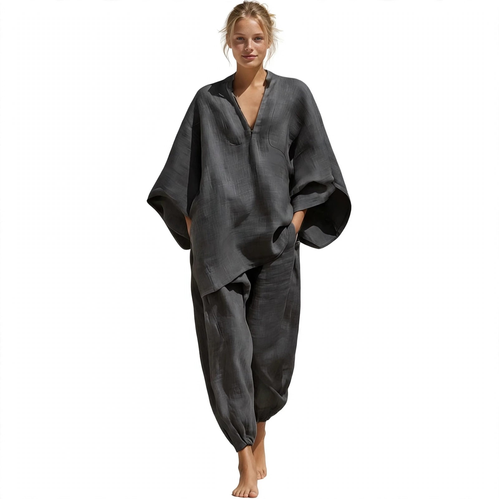 Cleo Fairhurst | Relaxed Batwing Two-Piece Set For Women