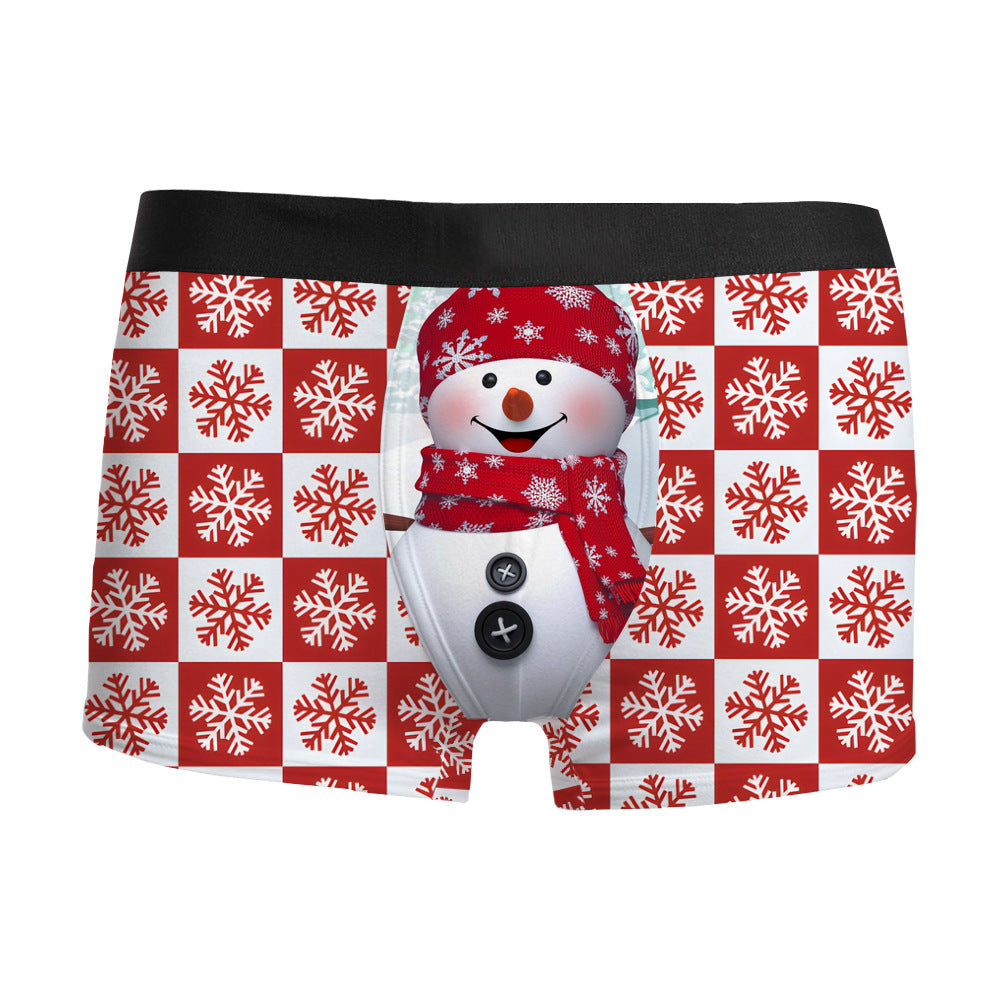 Tree Topper | Green Tree Print Christmas Underwear For Men