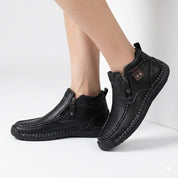 Matteo Ricci | Casual Zip Leather Boots For Men