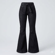 Sophie Delacroix | High-Waisted Flare Jeans with Sculpting Fit For Women