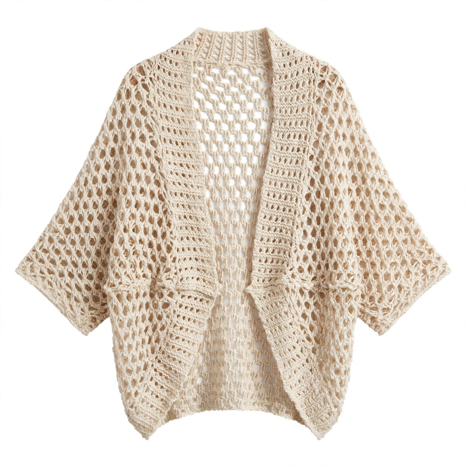 Ivy Thornton | Open Knit Cardigan With Drape Detail For Women