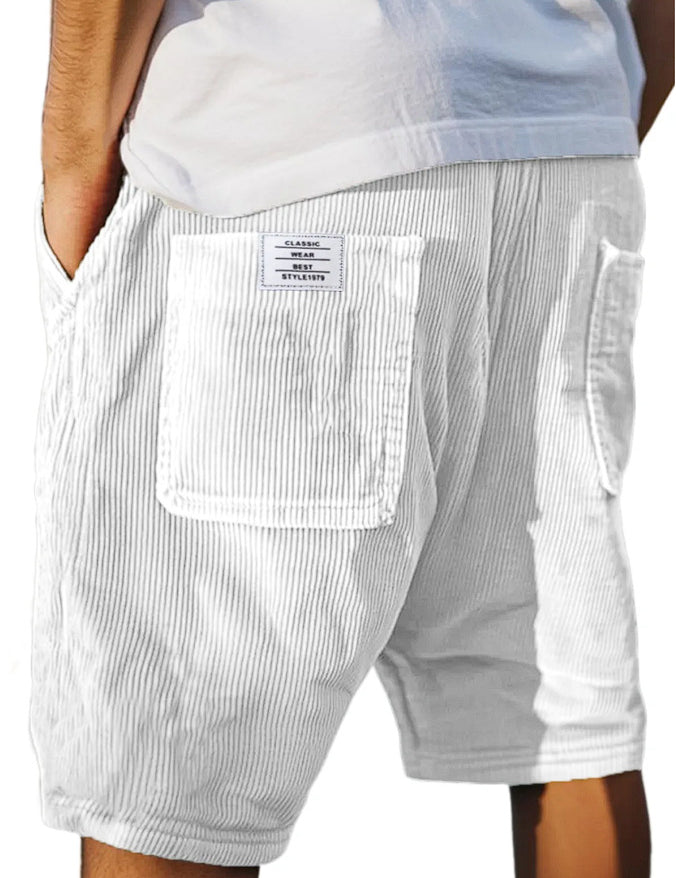 Callan Ridgeway | Corduroy Multi-Pocket Shorts For Men