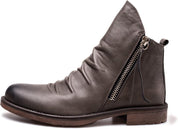 Sebastian Moretti | Vintage Side-Zip Leather Boots For Men