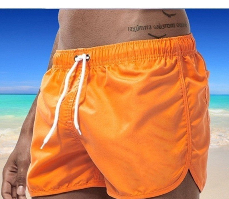 Fausto Corcombe | Black Quick-Dry Swim Shorts For Men