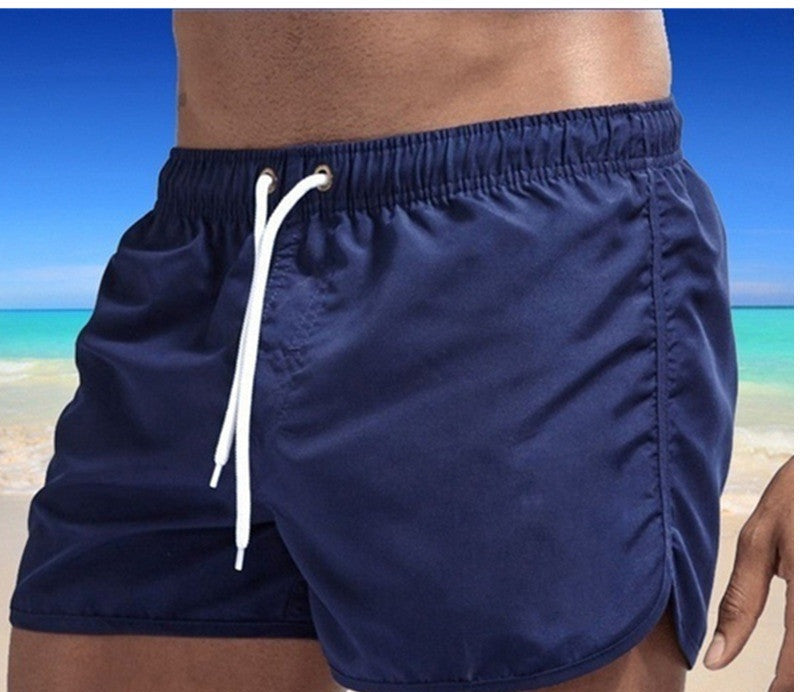 Fausto Corcombe | Black Quick-Dry Swim Shorts For Men