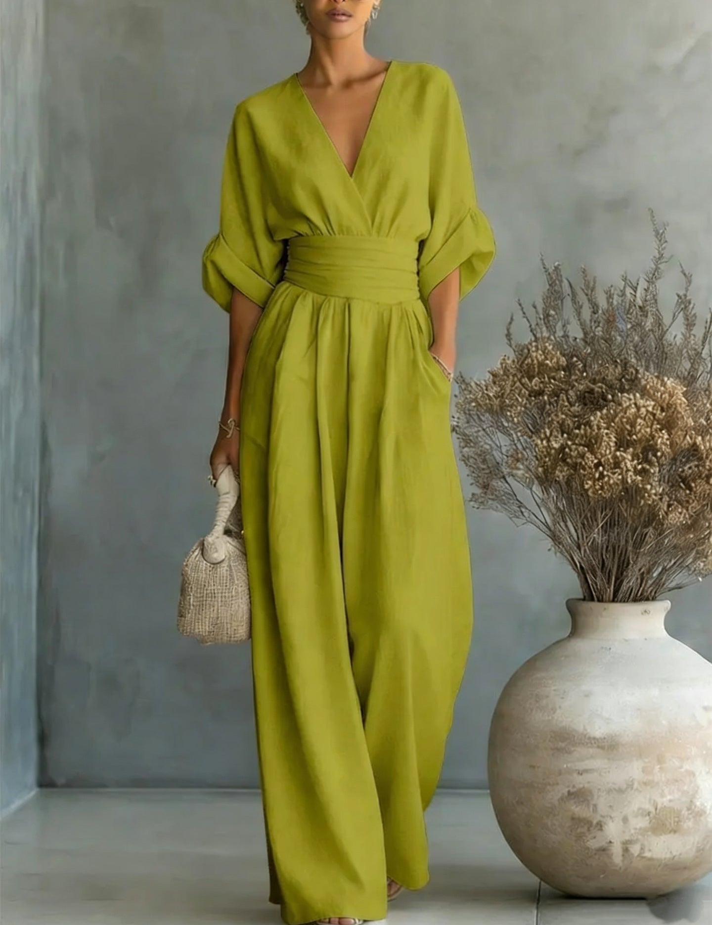 Sophia Merriweather | Wide-Leg Linen Jumpsuit For Women