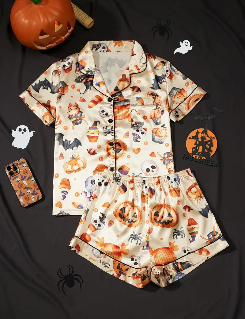 Spooky Pumpkin | Halloween Pyjama Set For Women