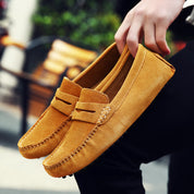 Leandro Walley | Suede Penny Driving Loafers For Men