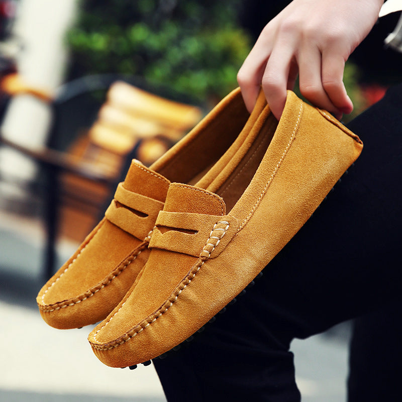 Leandro Walley | Suede Penny Driving Loafers For Men