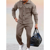Ethan Campbell | Fleece Tracksuit Two-Piece Set For Men