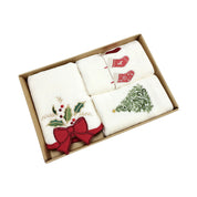 Merry Table | Red Holly Bow Christmas Tea Towel Unisex