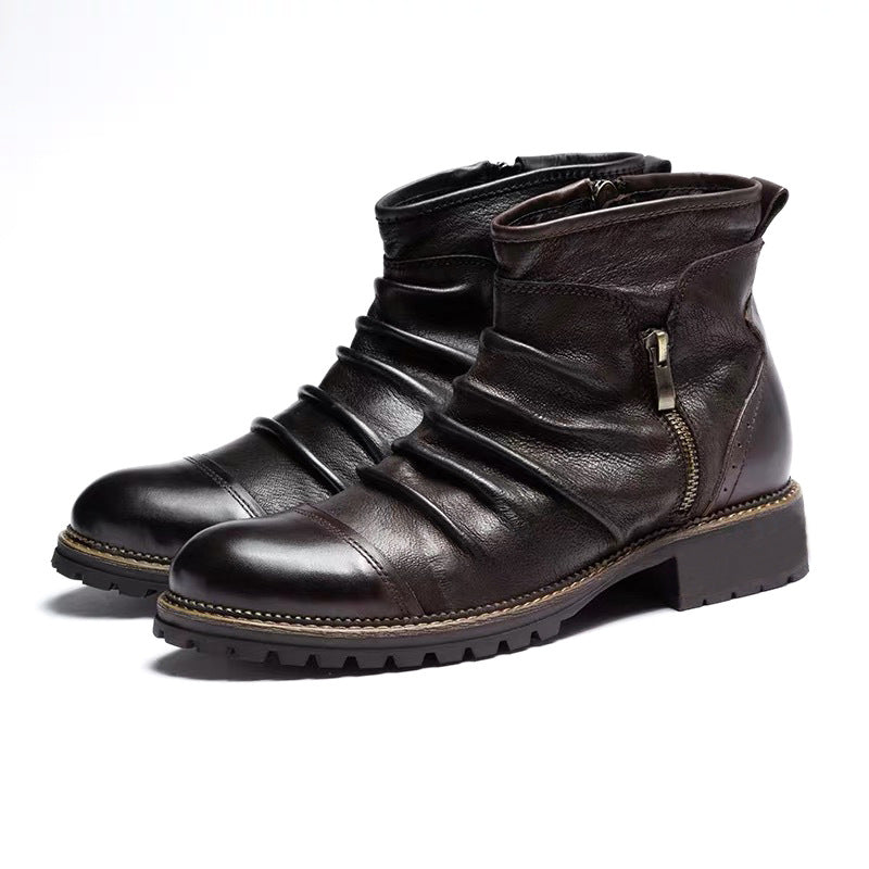 Marcus Bailey | Leather High-Top Boots For Men