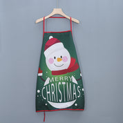 Frosty Feast | Red Snowman Christmas Apron Unisex